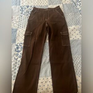 HOLLISTER Women’s Ultra High- Rise Brown Dad Jeans